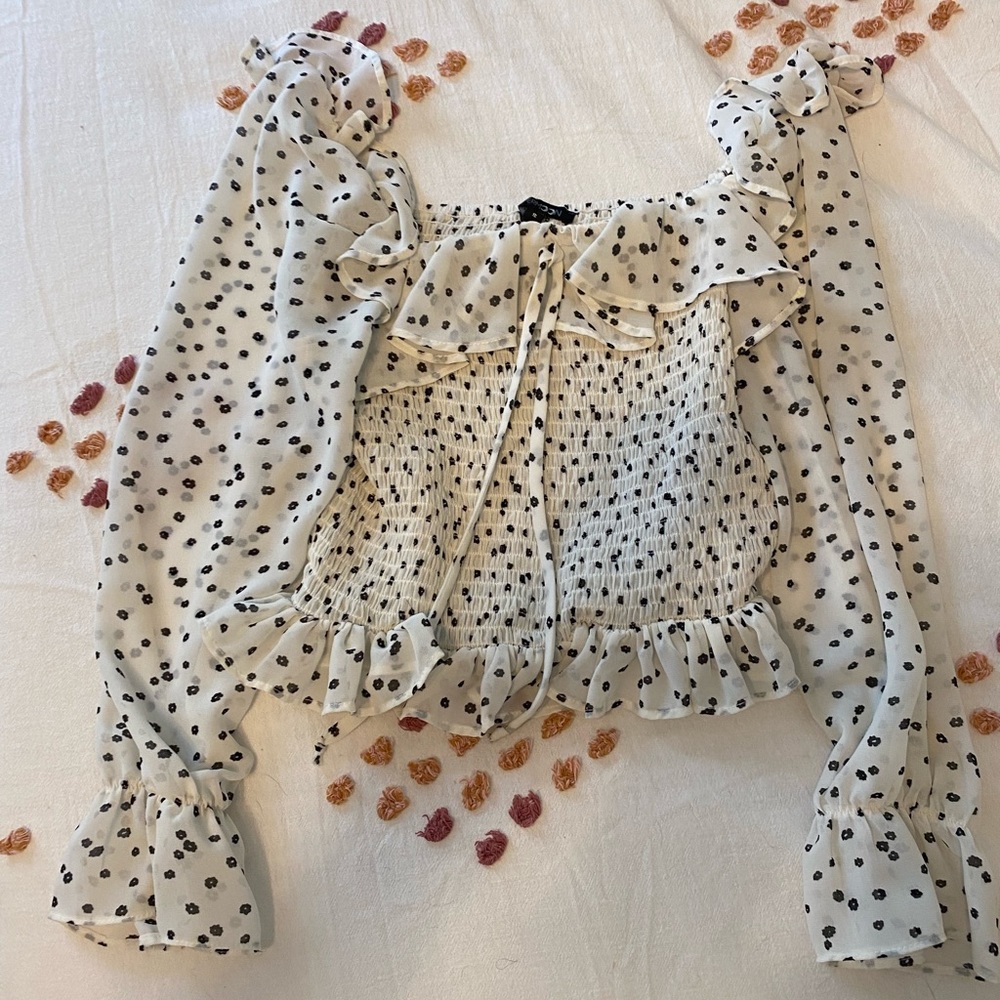 Papermoon polka dot flower top